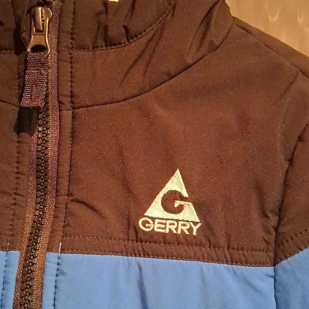 Gerry Weber Kids Blue and Black Puffer Jacket Size 5 Preowned